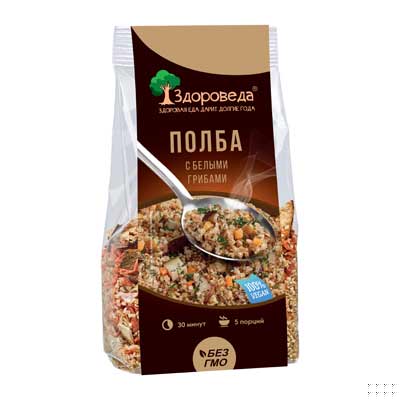 Плов с белыми грибами 250 г, "Здороведа" фото 2 Плов с белыми грибами 250 г, "Здороведа" фото 2